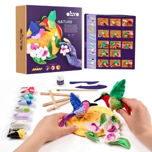 Set creativ diy cu plastilină ușoară "colibri" Thumbnail 2