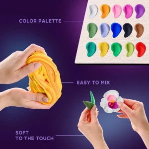 Set creativ diy cu plastilină ușoară "colibri" Thumbnail 3