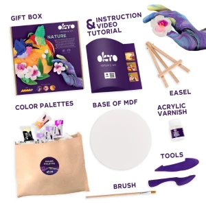 Set creativ diy cu plastilină ușoară "colibri" Thumbnail 6