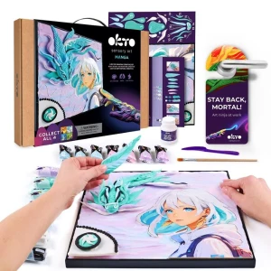 Tablou 3d cu plastilină ușoară 29x29 сm manga – aer