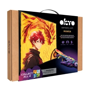 Tablou 3d cu plastilină ușoară 29x29 сm manga – foc Thumbnail 2