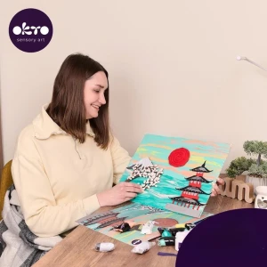 Tablou 3d cu plastilină ușoară 30x40 сm – japonia Thumbnail 3