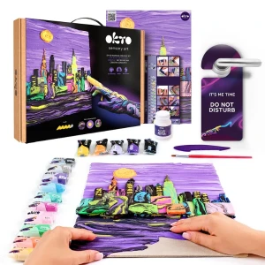 Tablou 3d cu plastilină ușoară 30x40 сm – panorama new york-ului Thumbnail 2