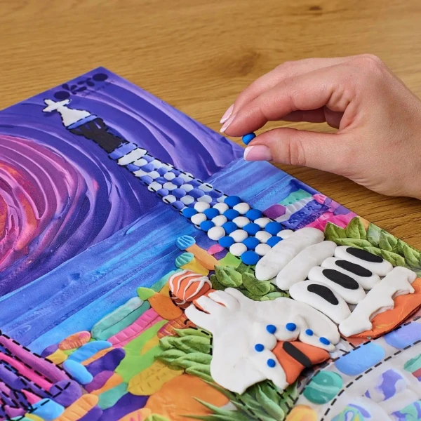 Tablou 3d cu plastilină ușoară 30x40 сm – park güell, barcelona 5