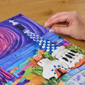 Tablou 3d cu plastilină ușoară 30x40 сm – park güell, barcelona Thumbnail 5