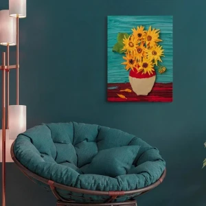 Tablou 3d cu plastilină ușoară 30x40 сm – floarea-soarelui Thumbnail 7