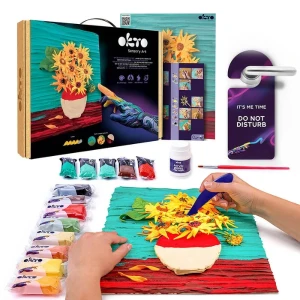 Tablou 3d cu plastilină ușoară 30x40 сm – floarea-soarelui Thumbnail 10