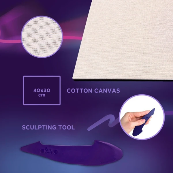 Tablou 3d cu plastilină ușoară 30x40 сm – iriși 10