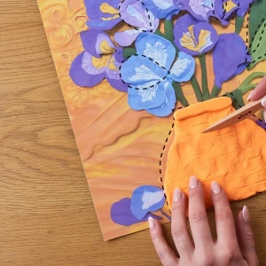 Tablou 3d cu plastilină ușoară 30x40 сm – iriși Thumbnail 5
