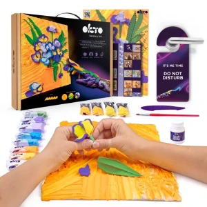 Tablou 3d cu plastilină ușoară 30x40 сm – iriși