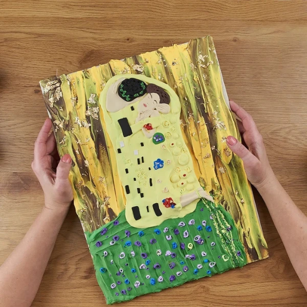 Tablou 3d cu plastilină ușoară 30x40 сm – sărutul 5