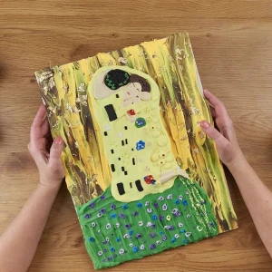 Tablou 3d cu plastilină ușoară 30x40 сm – sărutul Thumbnail 5