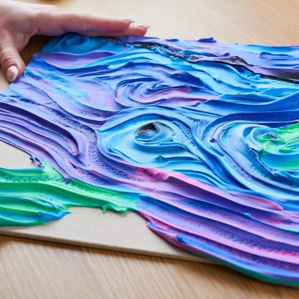 Tablou 3d cu plastilină ușoară 30x40 сm – noaptea înstelată 4