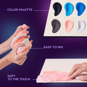 Tablou 3d cu plastilină ușoară 30x40 сm – marele val de la kanagawa Thumbnail 7