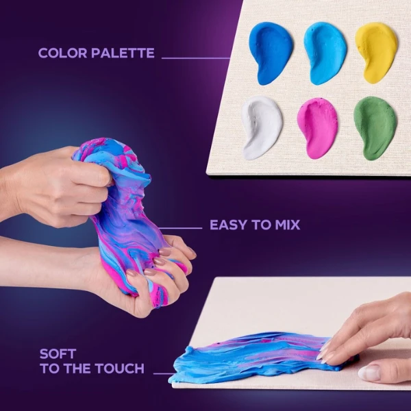 Tablou 3d cu plastilină ușoară 30x40 сm – nuferi 6