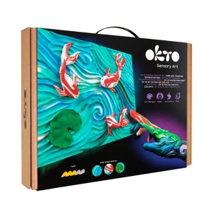 Tablou 3d cu plastilină ușoară 30x40 сm – crapi koi