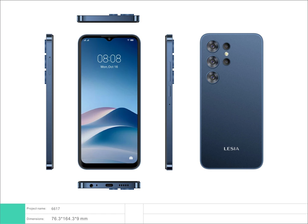 Smartphone lesia young 9 albastru închis 2
