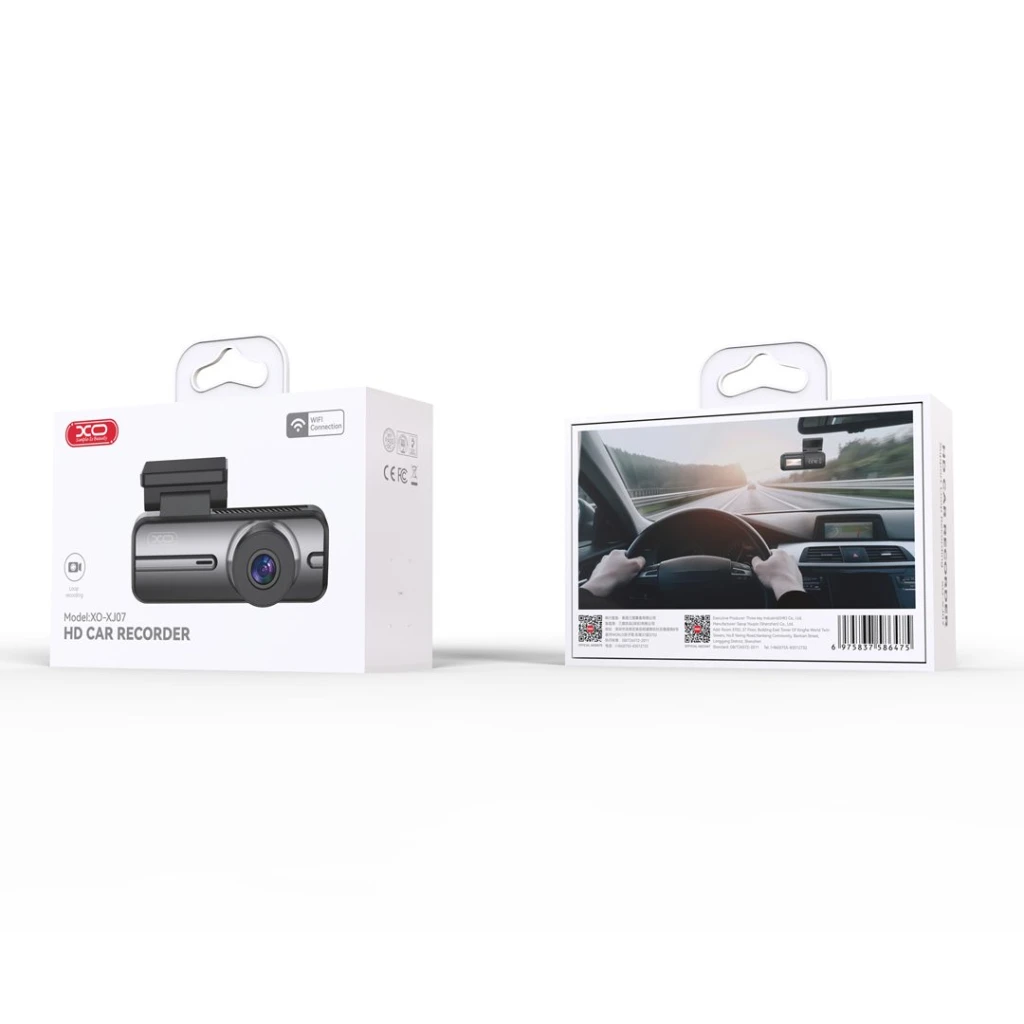 Автомобильный видеорегистратор xo xj07 mini wifi (без карты памяти), черный. 3
