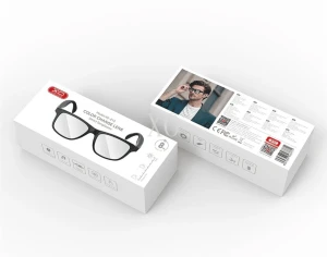 Xo e12 pro ai translation smart audio glasses фотохромные линзы с защитой от синего света (двустороннее включение питания) черный Thumbnail 3