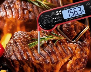 Термометр для пищевых продуктов xo sf04 складной конструкции с датчиком гравитации, красный. Thumbnail 2