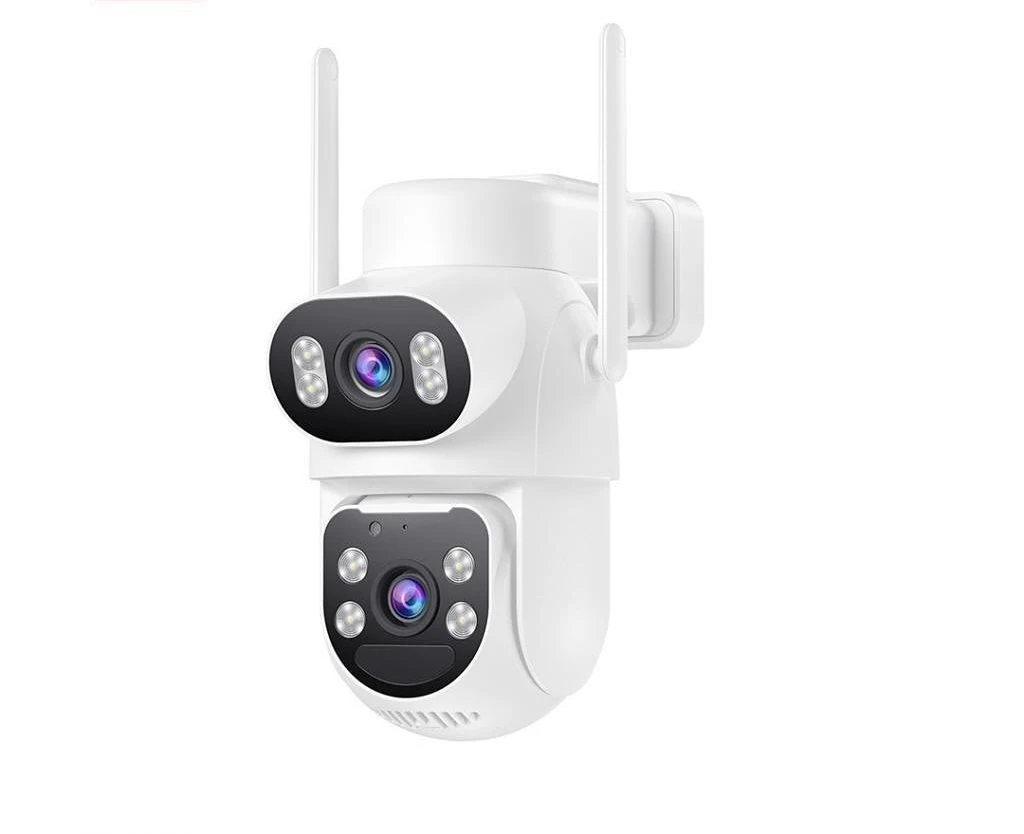 Уличная фотокамера xo cr19 eu 4g aov с двумя объективами, питанием от солнечной батареи, разрешением 4 мегапикселя (зарядное устройство в комплект не входит), белая. 3