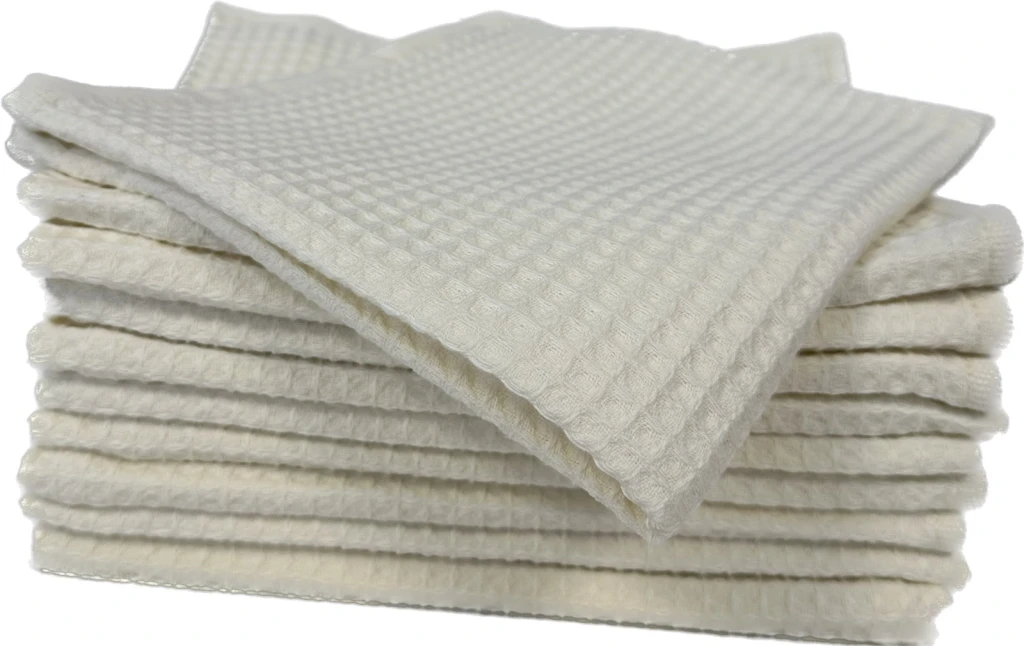 Prosop gofrat bucatarie dalia 30x50 cm, 320g/m2, white sand 4