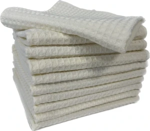 Prosop gofrat bucatarie dalia 30x50 cm, 320g/m2, white sand Thumbnail 3