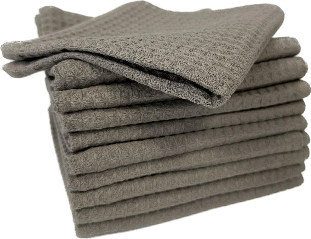 Prosop gofrat bucatarie dalia 30x50 cm, 320g/m2, simply taupe 2