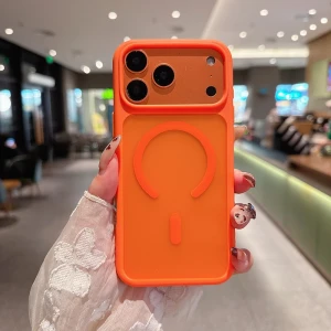 2.0mm double-hole husă magsafe skin feeling iphone 17 air portocaliu husa