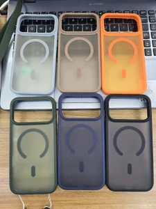 2.0mm double-hole husă magsafe skin feeling iphone 17 pro gri husa