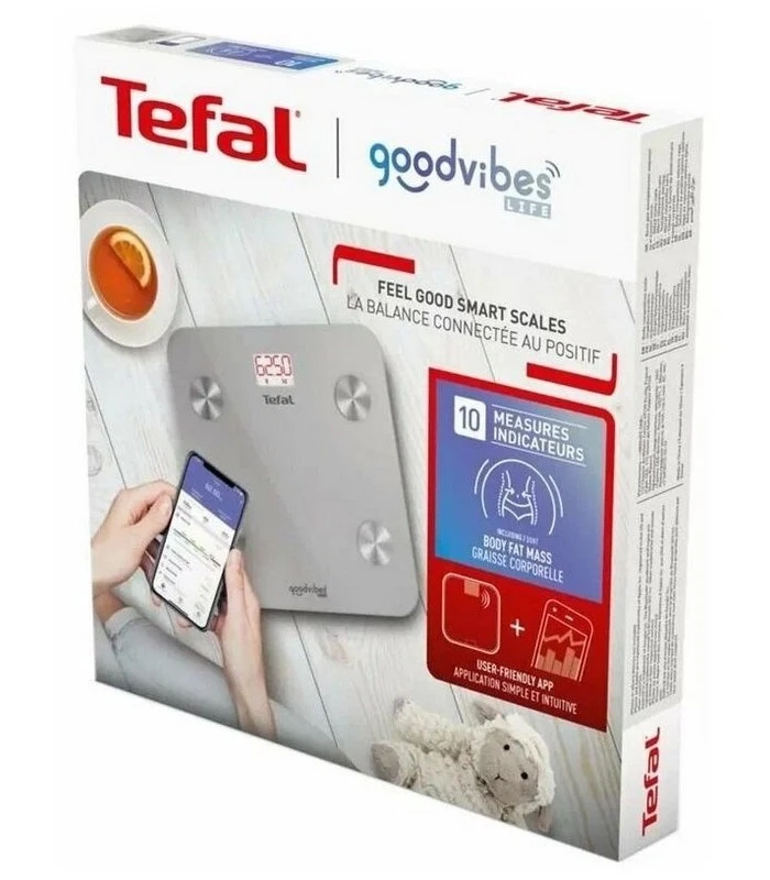 Cântar de podea tefal bm9600s1, argintiu 3