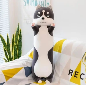 Jucarie de plus husky gri  90 cm Thumbnail 2