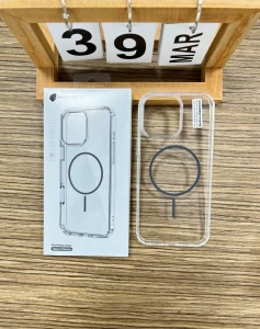 Сlear акриловый чехол magsafe iphone 17 air серый чехол