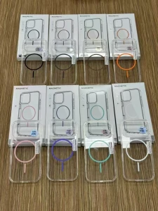 Сlear акриловый чехол magsafe iphone 17 синий sea чехол