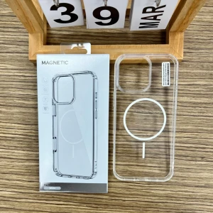 Сlear акриловый чехол magsafe iphone 17 pro белый чехол
