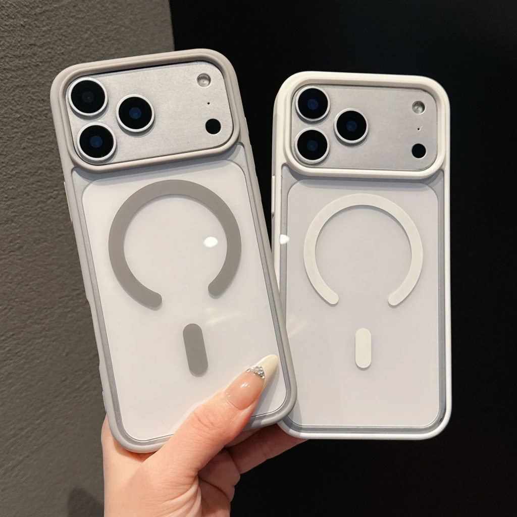 Acrylic чехол с magsafe (big hole) iphone 17 серый чехол 2