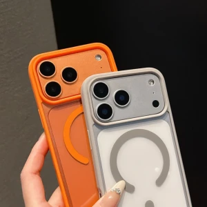 Acrylic чехол с magsafe (big hole) iphone 17 серый чехол
