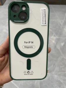 Acrylic чехол с magsafe (big hole) iphone 17 pro max зеленый чехол