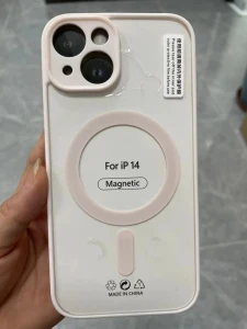 Acrylic чехол с magsafe (big hole) iphone 17 pro max розовый чехол