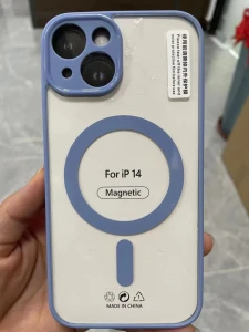 Acrylic чехол с magsafe (big hole) iphone 17 pro светло-синий чехол
