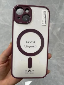 Acrylic чехол с magsafe (big hole) iphone 17 pro wine чехол