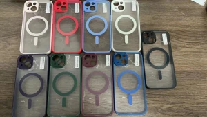 Acrylic husă cu magsafe (pricise hole) iphone 15 plus - gri husa Thumbnail 3