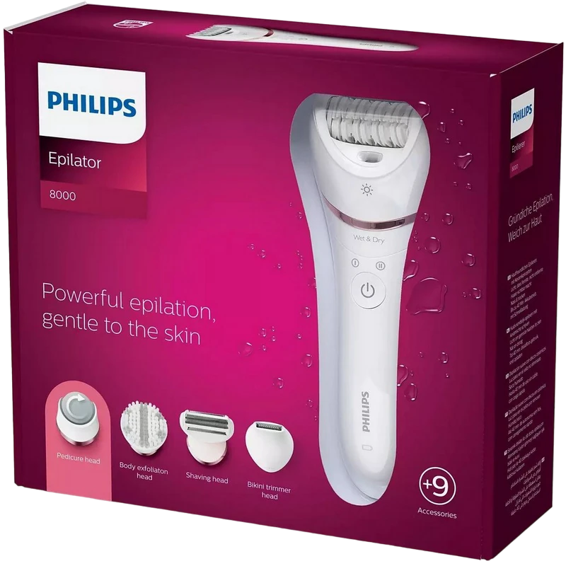 Эпилятор philips bre740/10, белый 13