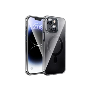 Hoco amber magnetic защитный чехол для iphone 15(as3) прозрачный черный чехол