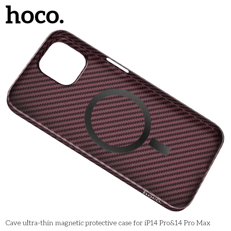 Hoco cave ultra-thin magnetic husă de protecție pentru iphone 14 pro max negru husa 4