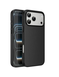 Hoco dg29 leather защитный чехол iphone 17 черный чехол