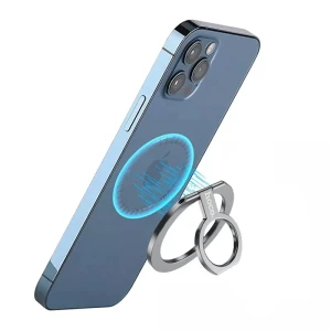 Hoco gm104 magnetic metal ring holder metal серый чехол