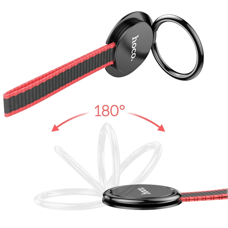 Hoco gm105 lanyard anti-fall ring buckle черный чехол 3