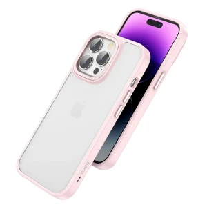Hoco golden shield frosted husă de protecție pentru iphone 14 plus roz husa Thumbnail 2