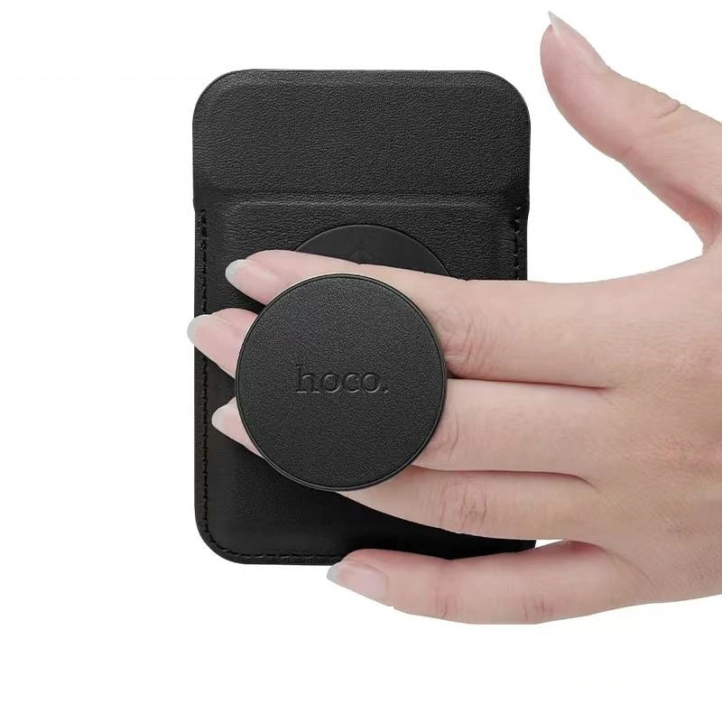 Hoco gt6 joy multifunctional magnetic card holder черный чехол 2